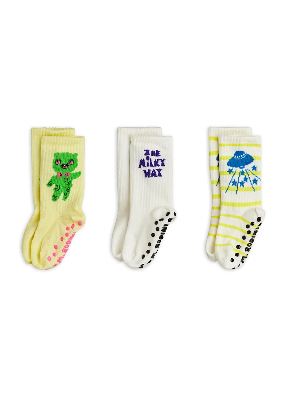 The Milky Way 3‑pack Strumpor Med Halkskydd Multi>Mini Rodini