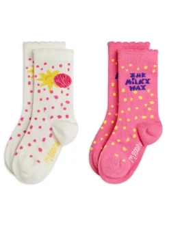 The Milky Way 2-pack Strumpor Pink>Mini Rodini New
