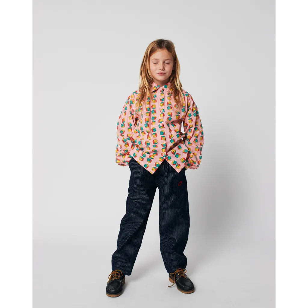 Tic Tac Toe Byxor I Denim Navy Blue>Bobo Choses