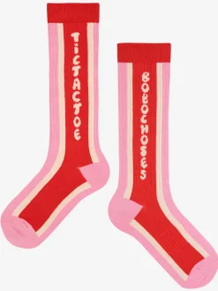 Tic Tac Toe Extra Långa Strumpor Pink>Bobo Choses Outlet