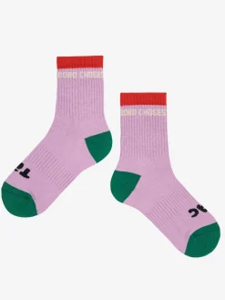 Tic Tac Toe Korta Strumpor Purple>Bobo Choses Outlet