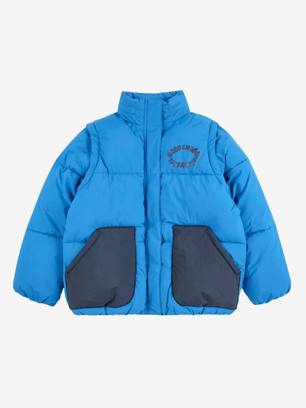 Tic Tac Toe Vadderad Jacka Blue>Bobo Choses Discount