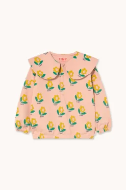 Tiny Flower Sweatshirt Wild Rose>Tinycottons Hot