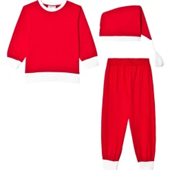 Tomtedräkt Röd>Christmas Kids