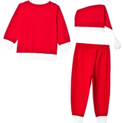Tomtedräkt Röd>Christmas Kids