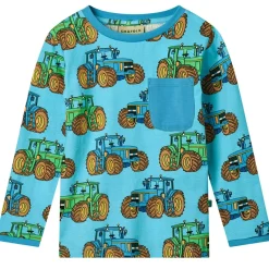 Tractors Långärmad T-shirt Blue Atoll>Småfolk Sale