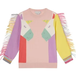 Tröja Med Fransar Rosa>Stella McCartney Kids Outlet
