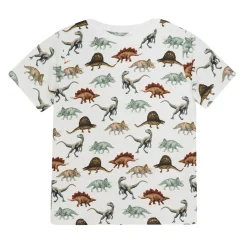 T-shirt Aop Bright White>Minymo Hot