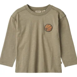 T-shirt L/S Barny Dry Sage>Wheat