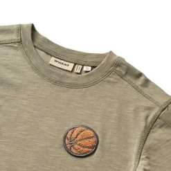 T-shirt L/S Barny Dry Sage>Wheat