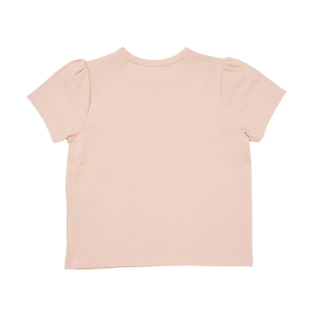 T-shirt Med Rufsiga Ärmar Dusty Rose>Copenhagen Colors Discount