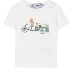 T-shirt Med Tryck Vit>Tartine et Chocolat Clearance
