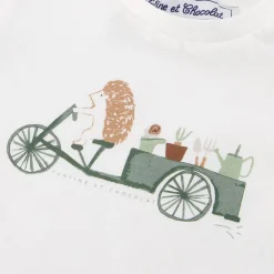 T-shirt Med Tryck Vit>Tartine et Chocolat Clearance