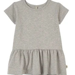 T-shirt Med Volang Grå Melange>A Happy Brand