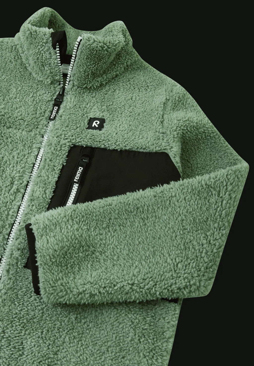 Turilas Sherpa Fleece Jacka Beige Green Clay>Reima New