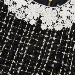 Tweedklänning Svart><noscript><img width=