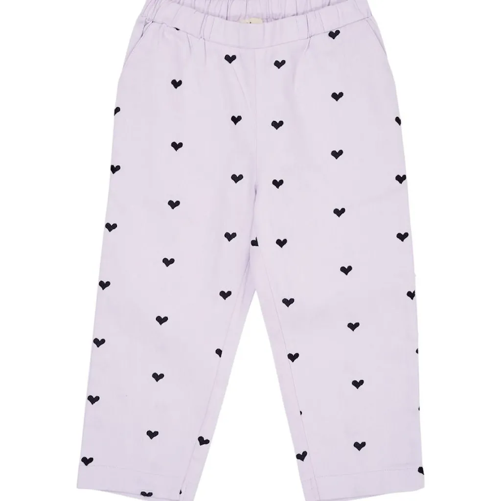 Twill Heart Byxor Lavender med Navy Hearts>Copenhagen Colors Hot