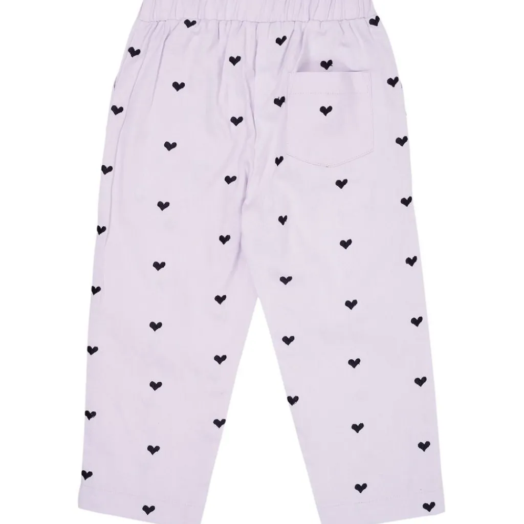 Twill Heart Byxor Lavender med Navy Hearts>Copenhagen Colors Hot