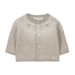 Ull Kashmir Stickad Vest Heather Sand>Tartine et Chocolat Sale