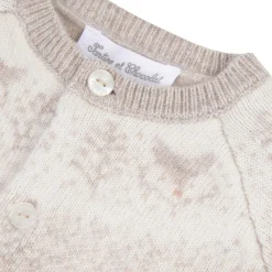Ull Kashmir Stickad Vest Heather Sand>Tartine et Chocolat Sale
