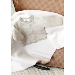 Ull Kashmir Stickad Vest Heather Sand><noscript><img width=