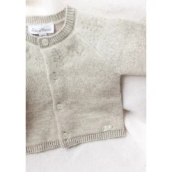 Ull Kashmir Stickad Vest Heather Sand><noscript><img width=