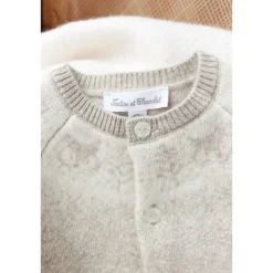 Ull Kashmir Stickad Vest Heather Sand><noscript><img width=