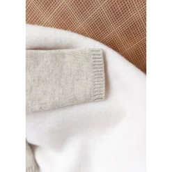 Ull Kashmir Stickad Vest Heather Sand><noscript><img width=