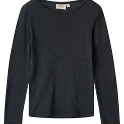 Ull T-shirt L/S Alfie Navy>Wheat New