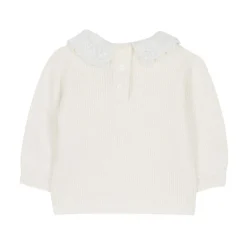 Ulltröja med krage Cream><noscript><img width=