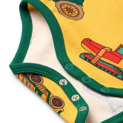 Ulm Långärmad Baby Body Med Fordon Gul Sunstruck><noscript><img width=