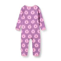 Ulm Långärmad Babydräkt Med Äpplen Lila Purple Iris><noscript><img width=