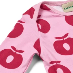 Ulm Long-Sleeved Baby Suit with Apples Pink lilac><noscript><img width=