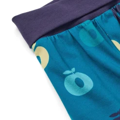 Ulm Pants For Baby with Apples Solid blue>Småfolk Clearance