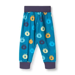 Ulm Pants For Baby with Apples Solid blue><noscript><img width=