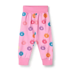 Ulm Pants For Baby with Apples Pink lilac>Småfolk Hot