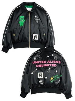 United Aliens Unlimited Baseballjacka I Satin Black>Mini Rodini Outlet