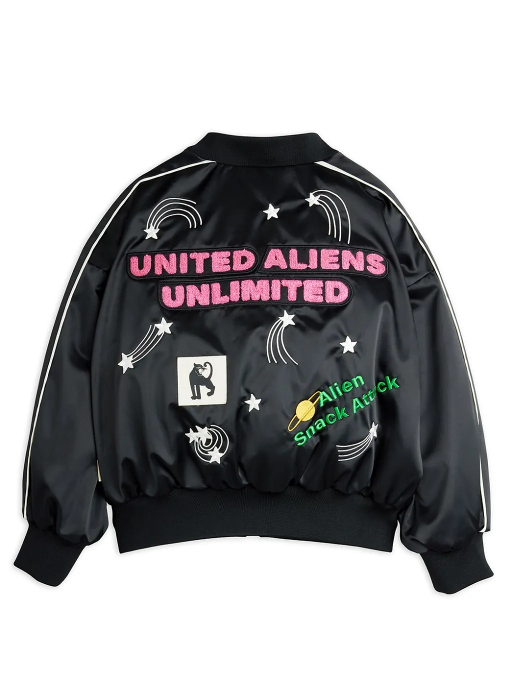 United Aliens Unlimited Baseballjacka I Satin Black>Mini Rodini Outlet