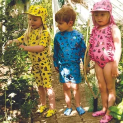 UV Dräkt UPF 50+ Sea World Print Yellow>Småfolk Hot