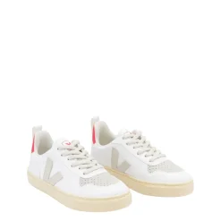 V-10 Sneakers White Pierre Rose-Fluo>Veja Sale