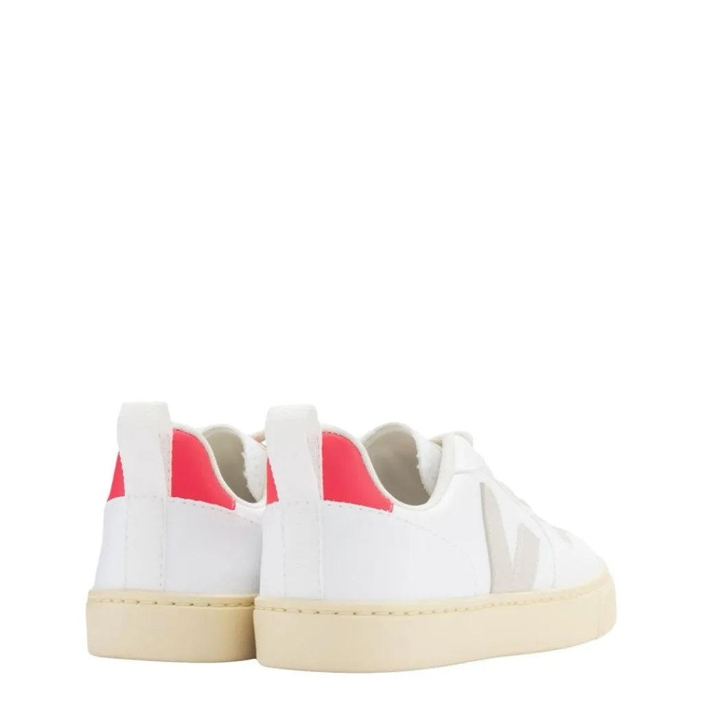 V-10 Sneakers White Pierre Rose-Fluo>Veja Sale