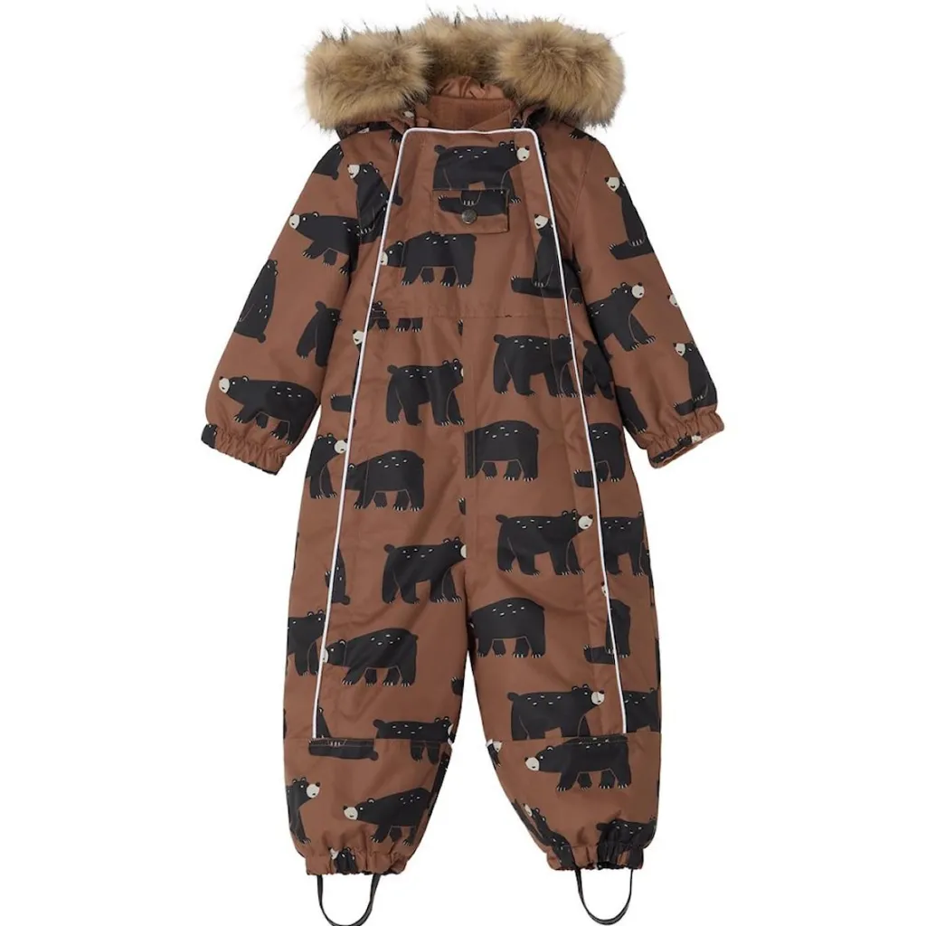Val D'Isere Mönstrad Vinteroverall Black Bear>Kuling Sale