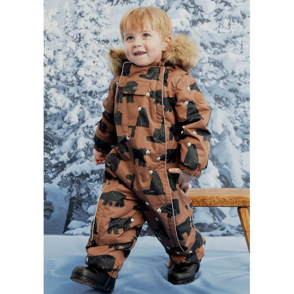 Val D'Isere Mönstrad Vinteroverall Black Bear>Kuling Sale