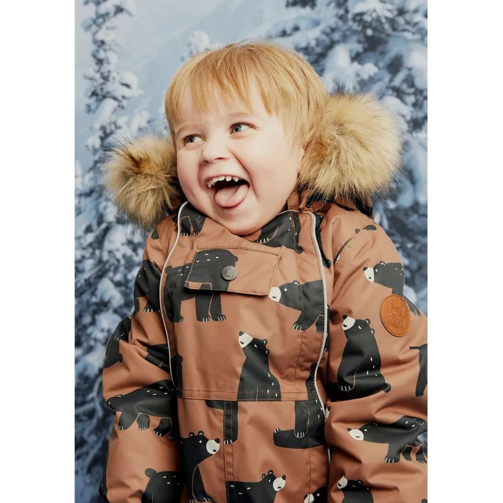 Val D'Isere Mönstrad Vinteroverall Black Bear>Kuling Sale