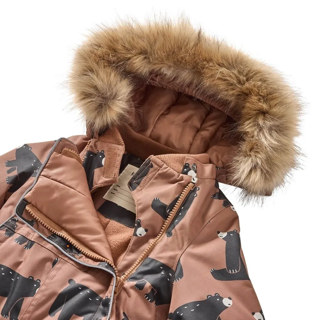 Val D'Isere Mönstrad Vinteroverall Black Bear>Kuling Sale