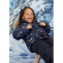 Val Thorens Mönstrad Parkas Med Hjortron Marinblå><noscript><img width=