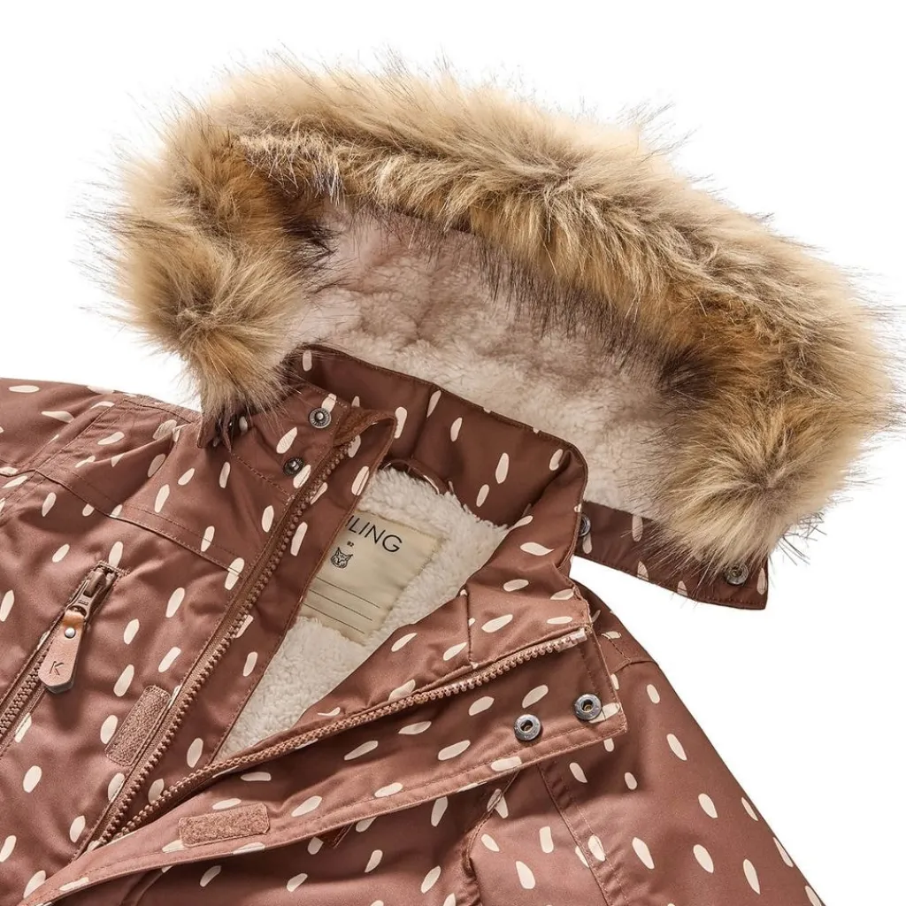 Val Thorens Prickig Parkas Brun>Kuling Hot