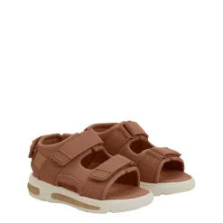 Velcro Blinkande Sandaler Mocha Mousse>EnFant New