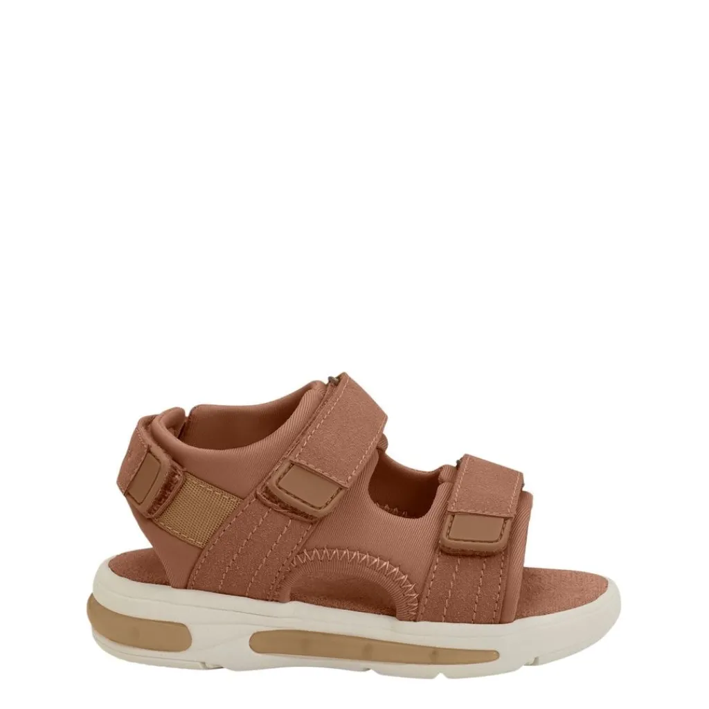 Velcro Blinkande Sandaler Mocha Mousse>EnFant New