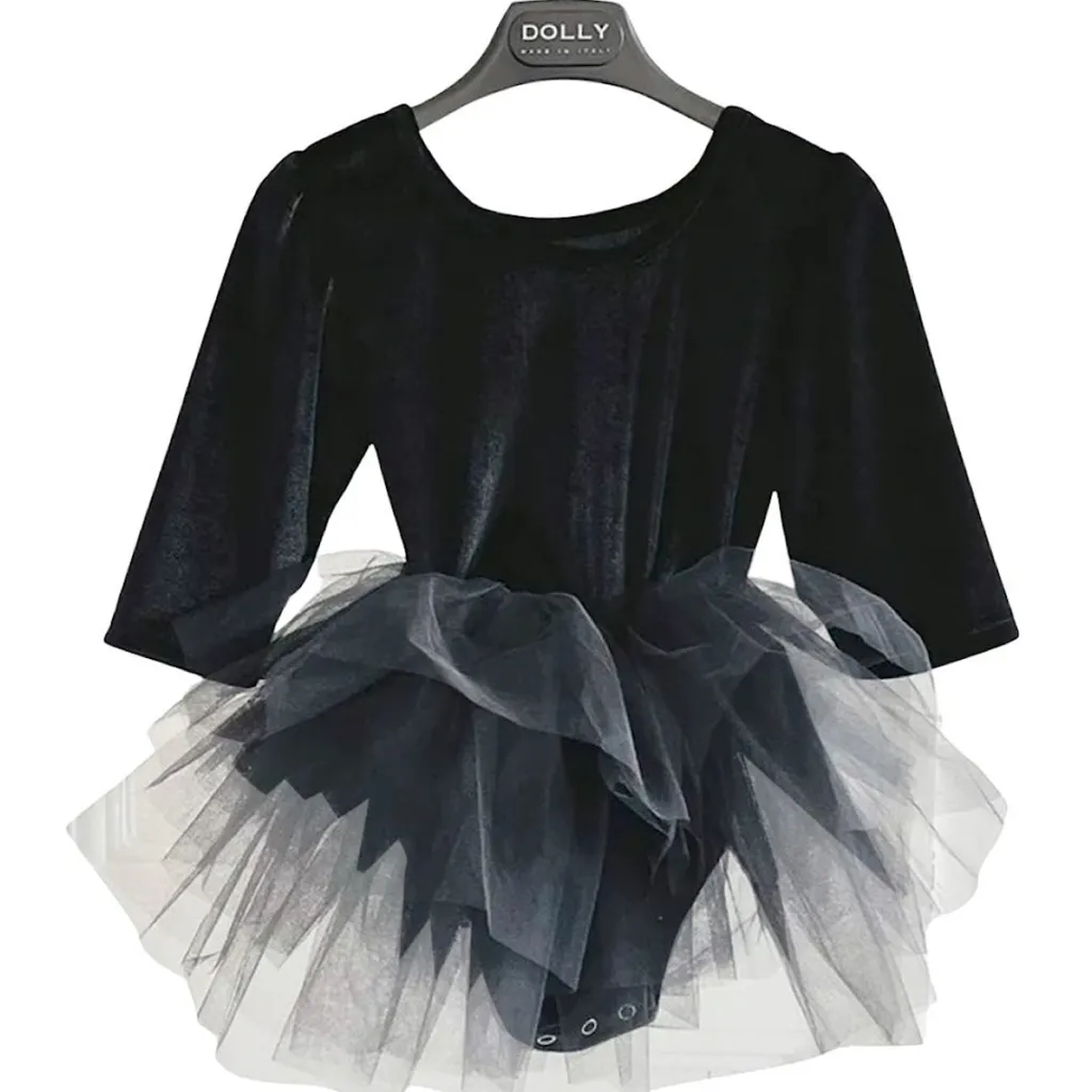 Velvet Planet Tutu Klänning Black>DOLLY by Le Petit Tom Outlet